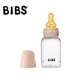 BIBS Baby Bottle 150 ml  - Ensemble complet, tétine en latex (Blush)