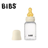 BIBS Baby Bottle 150 ml - Ensemble complet, tétine en latex (Ivory)