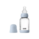 BIBS Set de biberon en verre 120ml avec tétine en silicone - Ivory