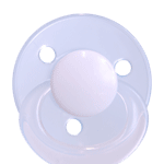 Baby Nova, rond, silicone, taille unique, transparent-lyseblå