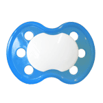  Baby Nova, symétrique, silicone, taille 1, transparent-blå