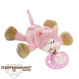 Peluche avec attache-tétine, Teddykompaniet Diinglisar, chat