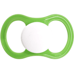Esska Happy, symétrique, silicone, taille 2, græsgrøn-white