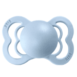 BIBS Supreme, symétrique, silicone, 0-6 mois (taille 1), baby-blue