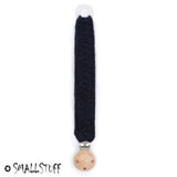 Attache tétine tricotée Smallstuff, Navy