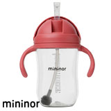 Tasse à paille Tritan Mininor, 330 ml., Rhubarb